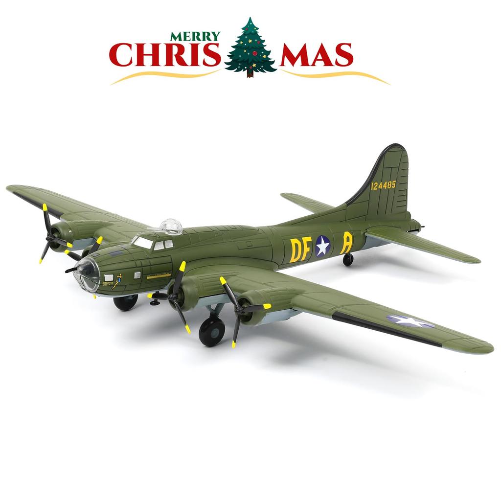 NUOTIE Flying Fortress Memphis Bell Bomber Металлическая модель Военная модель Fairchild Republic Литая модель самолета для коллекции 1144 B-17F