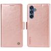 YIKATU YK-007 For Samsung Galaxy M35 5G Case Card Holder Litchi Texture Leather Phone Cover
