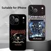 Чехол для телефона Black Metal 'Death D-Dissections' Для IPhone 17 16 15 14 13 12 11 Pro Max Plus Mini Черный Матовый Мягкий Чехол Funda