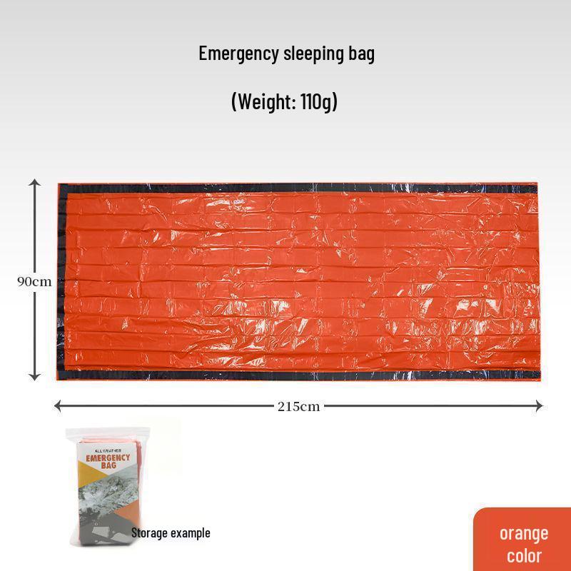 Outdoor Emergency Thermal Blanket - Portable Survival Cold Protection Tent
