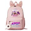 Анимация Мультфильм Периферия Печать Студент Кампус Тренд Модный Рюкзак Милые Кроличьи Ушки Повседневный Школьный Рюкзак