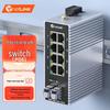 netLINK HTB-6000 Industrial Gigabit 2-Fiber 8-Ethernet Port Switch