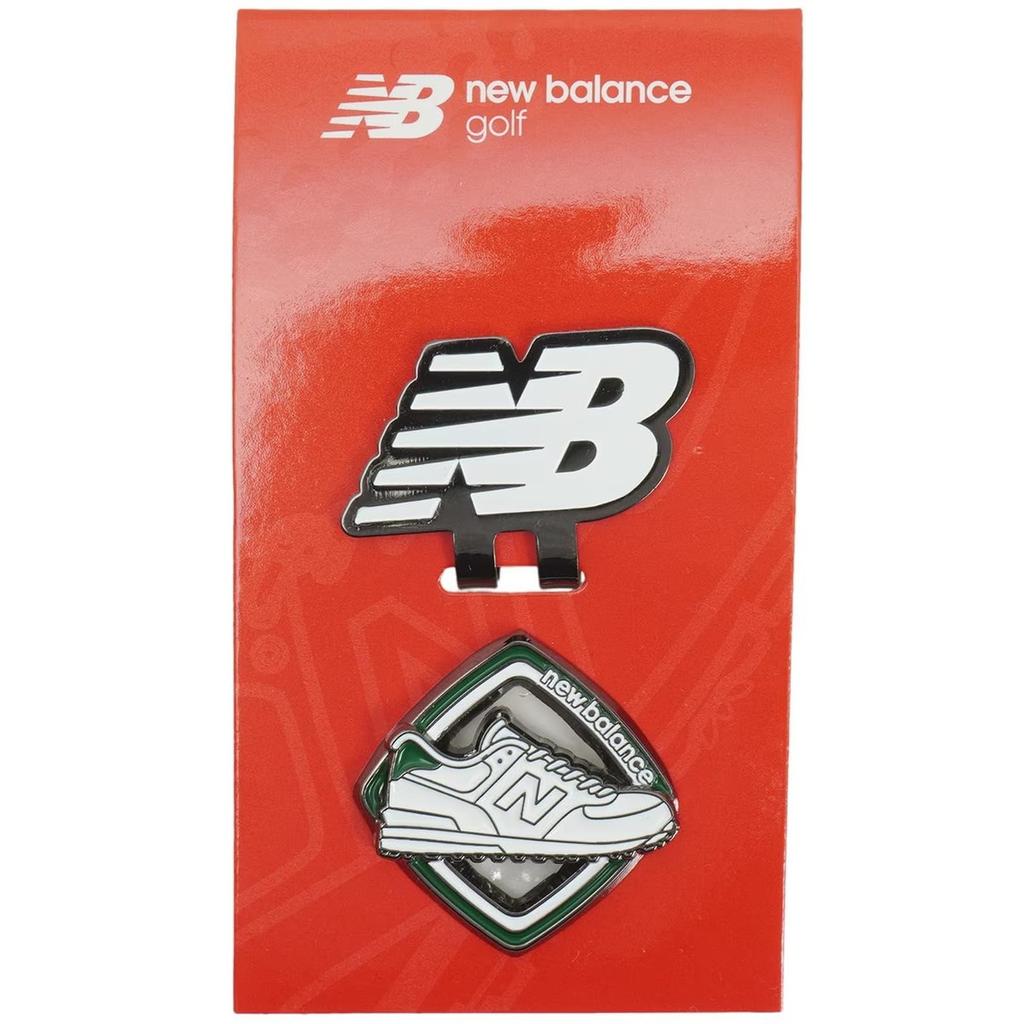New Balance Golf Ball Marker, Classic Staple, Shoe Shape, Clip Type with Magnet, 012-4984002, 030 White, Free Size