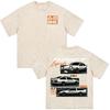 Anime Initial D Drift AE86 Fujiwara Tofu Shop JDM Racing Car Vintage Washed T-shirts Men's Women Clothing Short Sleeves T Shirts