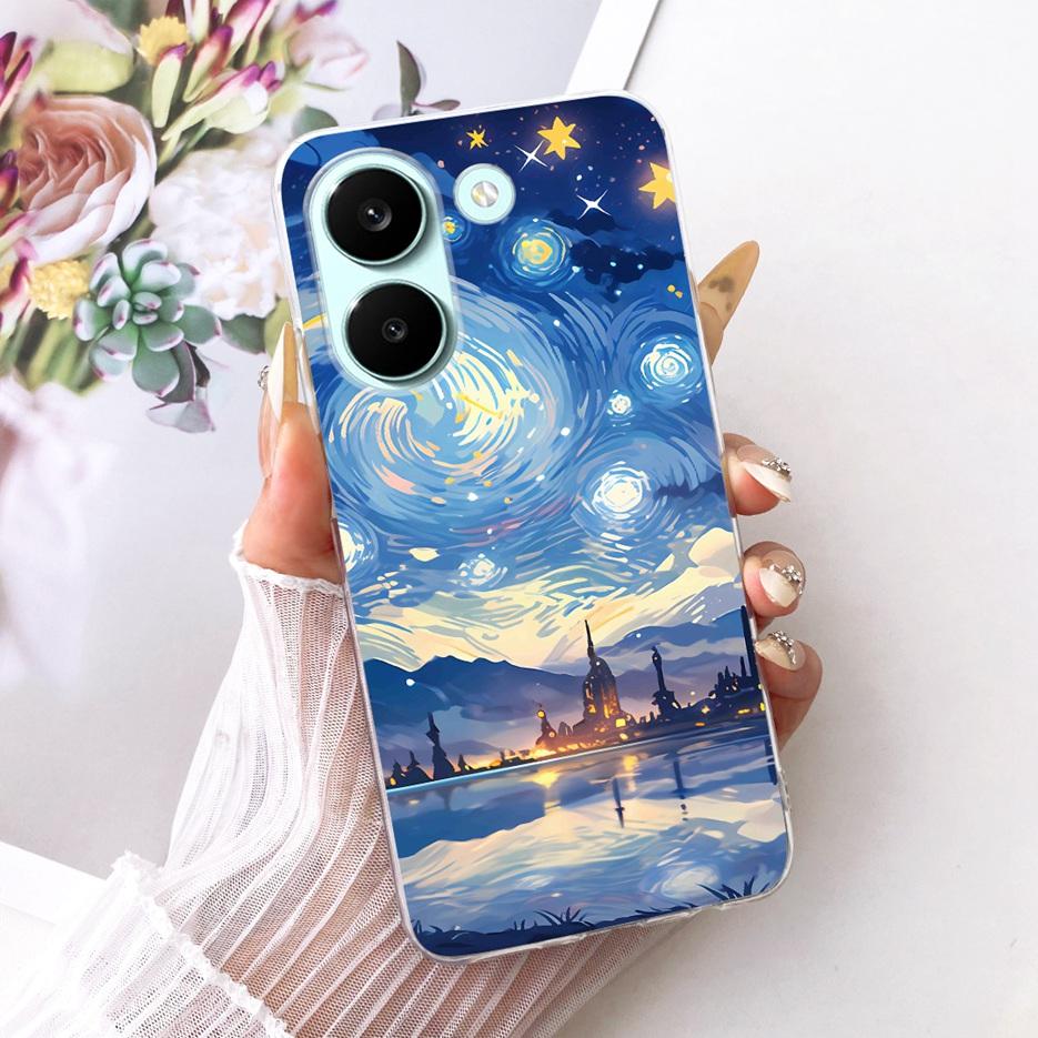 Чехол для Xiaomi Poco X8 Pro 5G Милый Чехол с Рисунком Сердечка Мягкий Тонкий Чехол для Телефона Для Xiaomi Poco X8 Pro Max PocoX8 Pro 5G