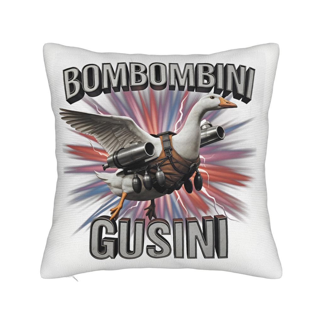 Pillow Case Italian Brainrot Meme Print Pillow Cover For Office Car Home Decor Retro Trendy Pillowcases