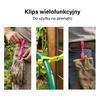 7Pcs Multifunctional Black Buckles For Backpack, Gloves, Plastic Clips, Keys, For Outdoor, Travel, Garden And Daily Use, For Gloves, Clamps