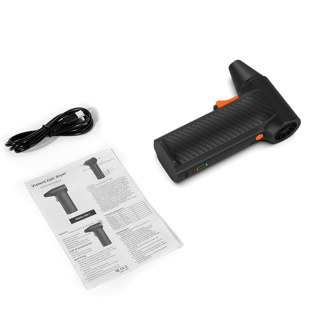 Electric Air Duster, 110000RPM Cordless Handheld Blow Dryer for Computer Keyboard Car Cleaning