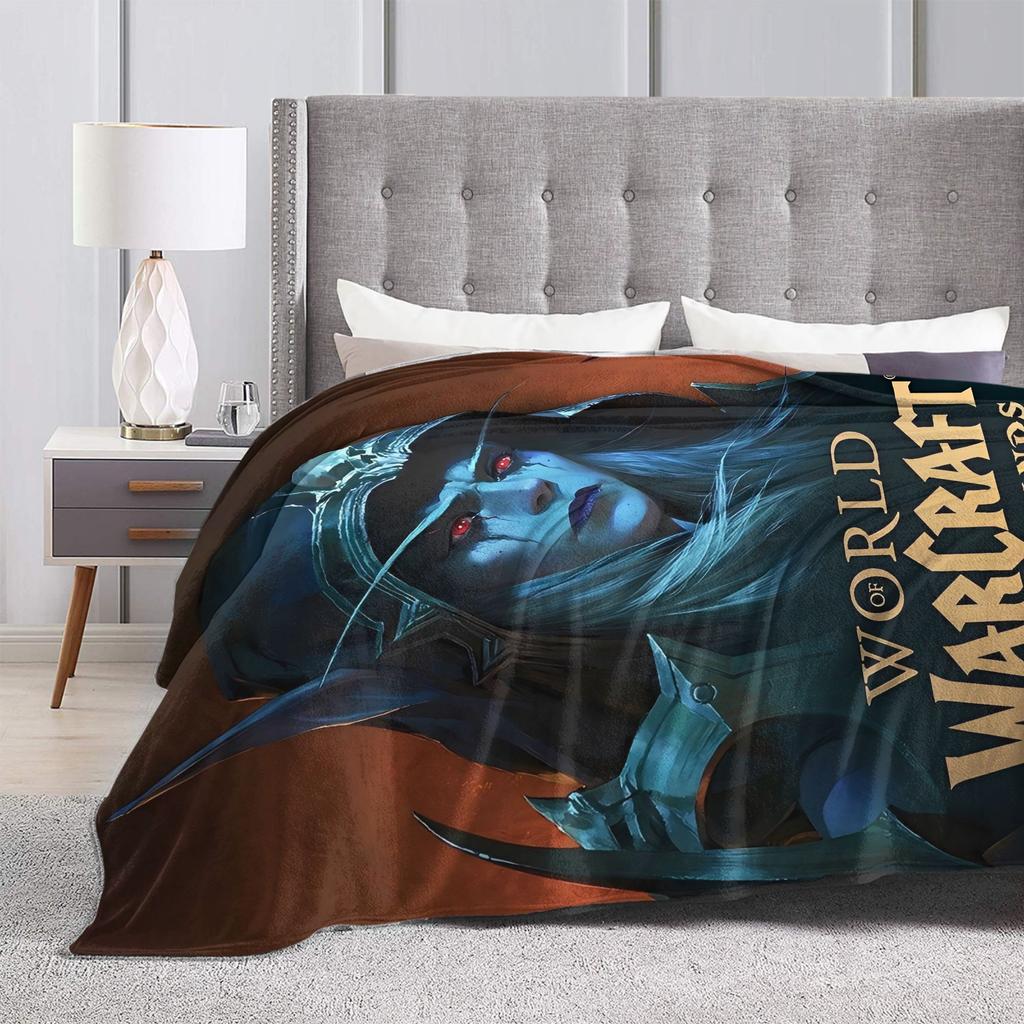 World of Warcraft, WOW Плед Игровой Качество Супер Теплый Плед Плетение Зимний Пикник На Открытом Воздухе Графический Покрывало