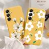 Мягкий силиконовый чехол с цветком для Xiaomi Redmi Note 13 Pro 13C Poco C65 Samsung A35 A55 A34 S24 Huawei Honor 200 Realme Camera Защитный противоударный чехол