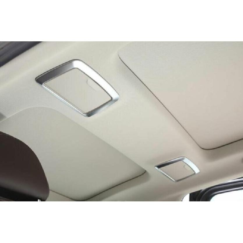 Car Rear Makeup Mirror Panel 18-22 For BMW 5 Series G30 Cover Trim Matte Silver