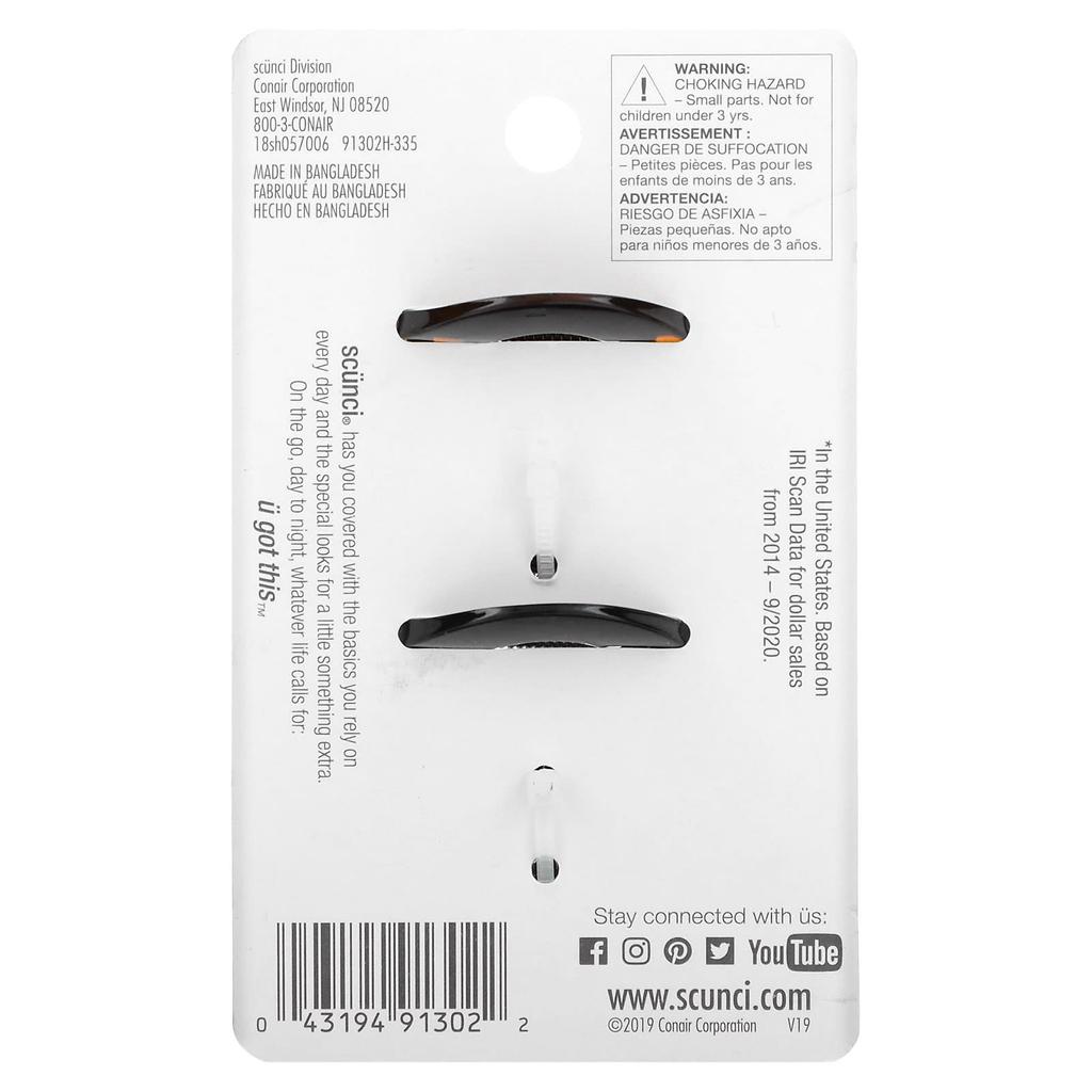 Scunci Легкая красота, щипцы для волос, 2 штуки