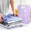 2 Pcs Shirt Folding Board, Portable Clothes Folder Plastic Laundry folders for Travel Adult White