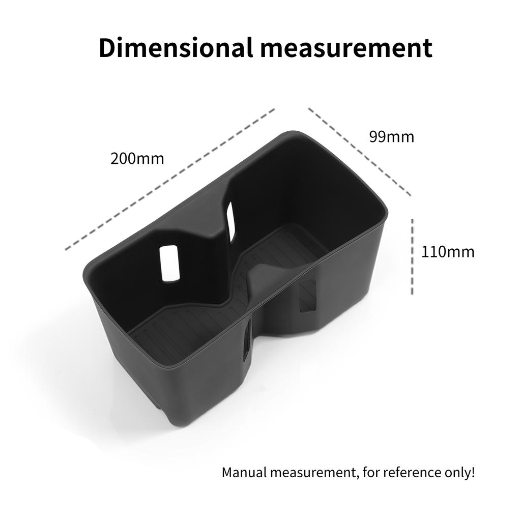 Для Hyundai Santa Fe 2024 2025 Подстаканник Ящик для хранения Силиконовый амортизирующий поднос для чашек Организация Автоаксессуары