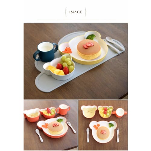 tak Kids' Dish Bowl Bear Small, Navy, 11 x 13.8 x 3.5 cm, Children's Bowl, JTN-0130-NV