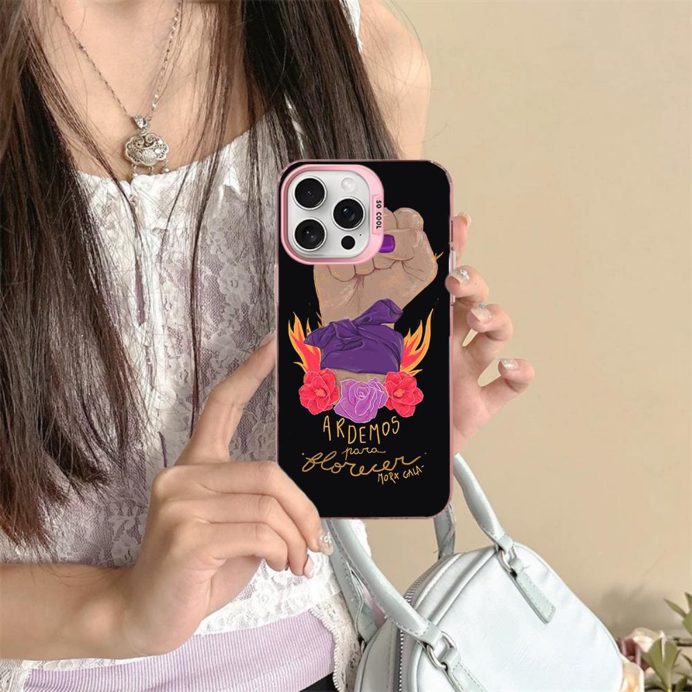 Feminist Feminism Power girls Phone Case For iPhone 16 15 14 13 12 11 Pro Max X XR XSMAX 8 7 Plus Matte Shockproof Back Cover