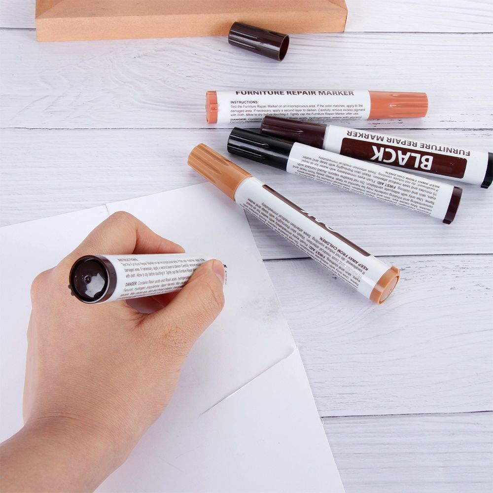 Бытовой Деревянный Пол Царапина Восстановление Подкраска Мебельный Маркер Ремонтная Ручка Фетровый Наконечник