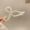 Acrylic Bow Crab Clips for Women Shark Jelly Clear Claw Clips Scissors Shape Clamp Barrette Hairpin Girls Hair Style Accessories