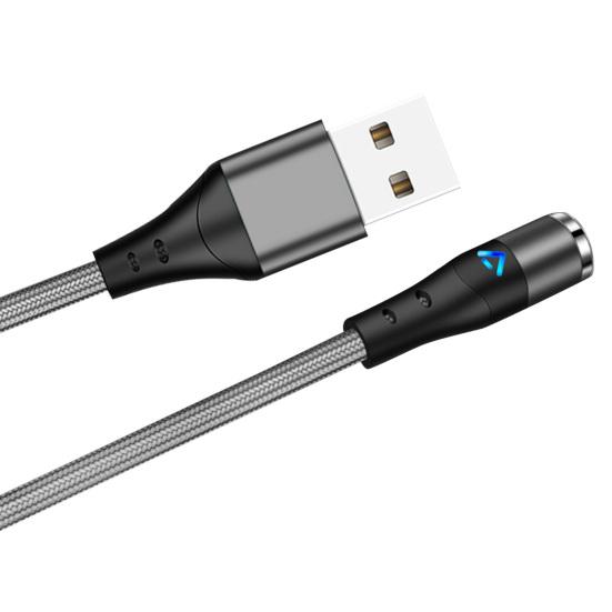 Магнитный кабель для зарядки из алюминиевого сплава, портативный, для быстрой зарядки, штекер для телефона, для iPhone