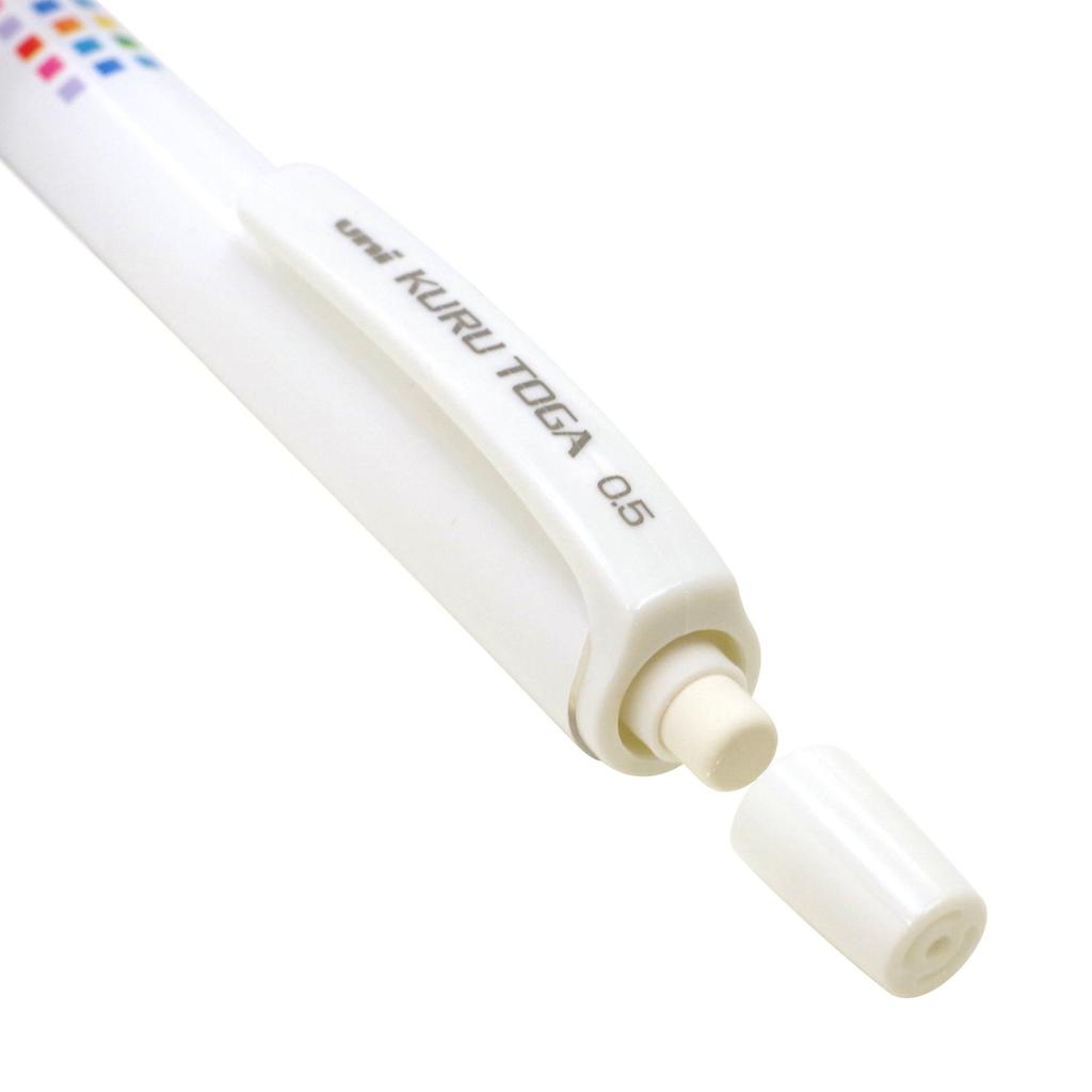 Mitsubishi Pencil Механический карандаш оранжевый грифель "Kurutoga" 0,5 мм [белый] M5-450C.WH