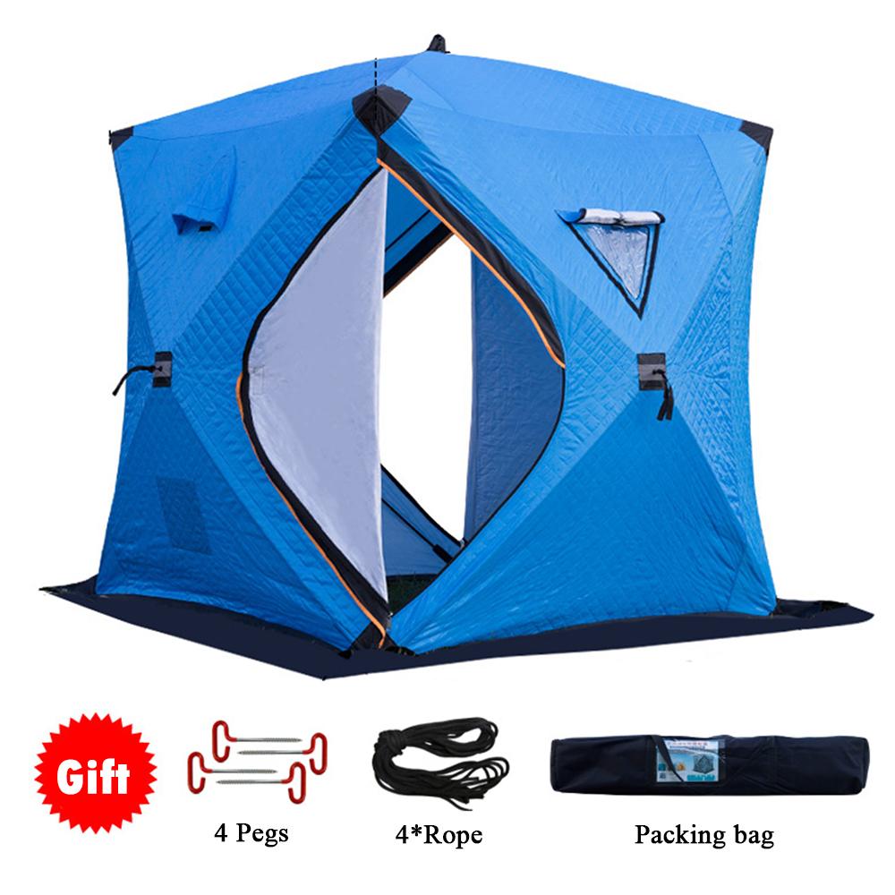 Portable Ice Fishing Shelter Easy Set-up Winter Fishing Tent Ice Fishing Tent Waterproof &