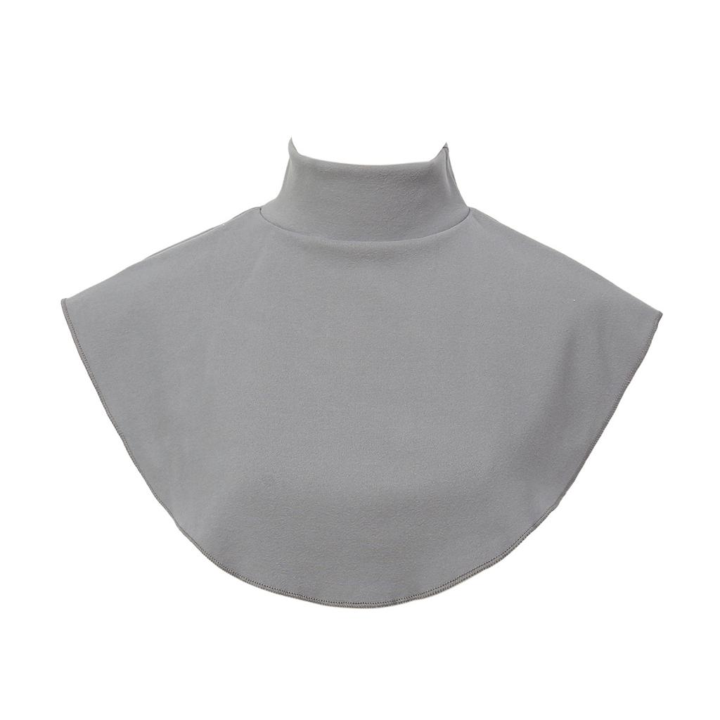 New Womens Muslim Modal Fake False Collar Islamic Hijab Extensions Turtleneck High Neck Cover Warmer Bright Solid Color Half Top