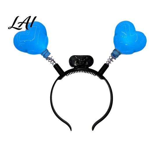 Spring 3D Star Hairband LED Headband with Spring Light Up Wobble Hair Hoop Shape for Party Concert Glowing Festival Prop Kids Adults Graduation