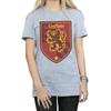 Harry Potter Womens/Ladies Gryffindor Crest Flat Cotton Boyfriend T-Shirt