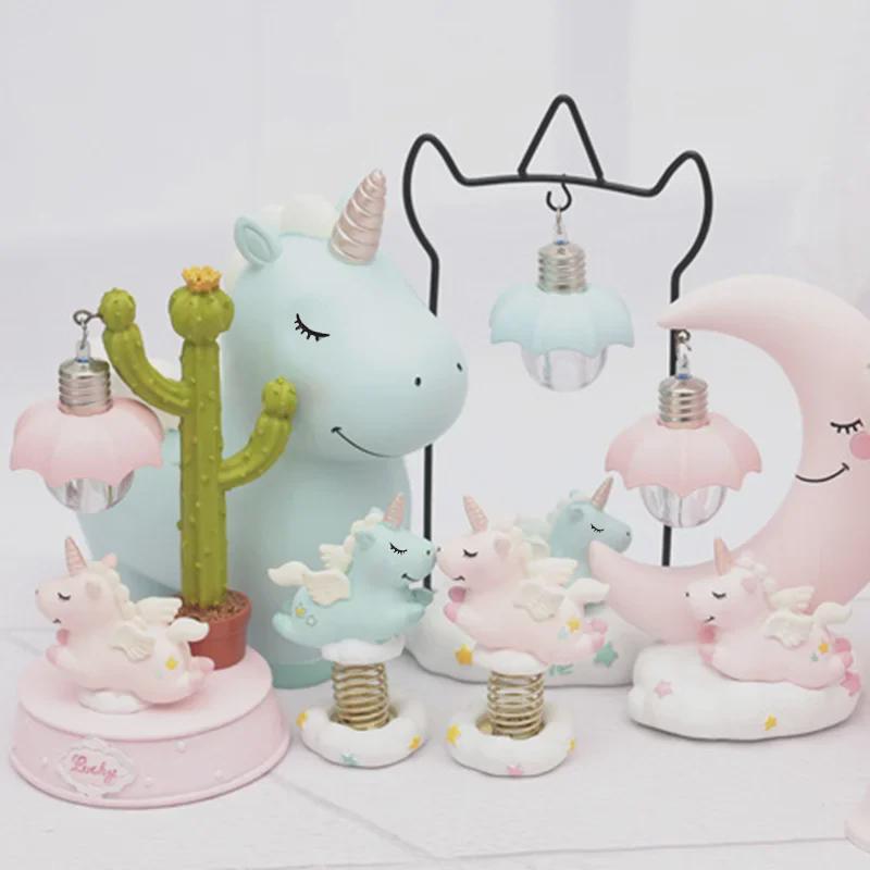 Resin Unicorn Piggy Bank - Cute Children's Room Ornament & Student Desk Decor Gift