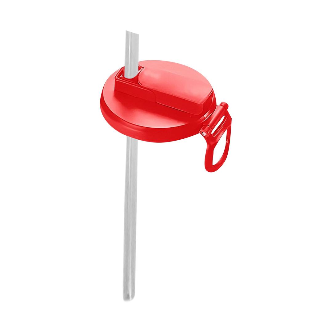 Крышка для банки с газировкой с силиконовой трубочкой, многоразовая, подходит для консервированных напитков