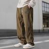 Men's Autumn Straight-Leg Mid-Rise Corduroy Pants Youthful Drape-Effect Casual Trousers