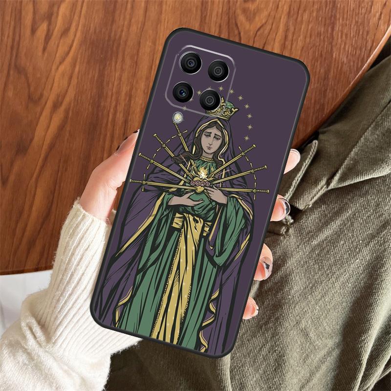 Христианский Чехол с Девой Марией для Samsung Galaxy M12 M32 M52 M35 M55 M15 M11 M13 M14 M06 M16 M36 M56 M31 M53 M34 M54