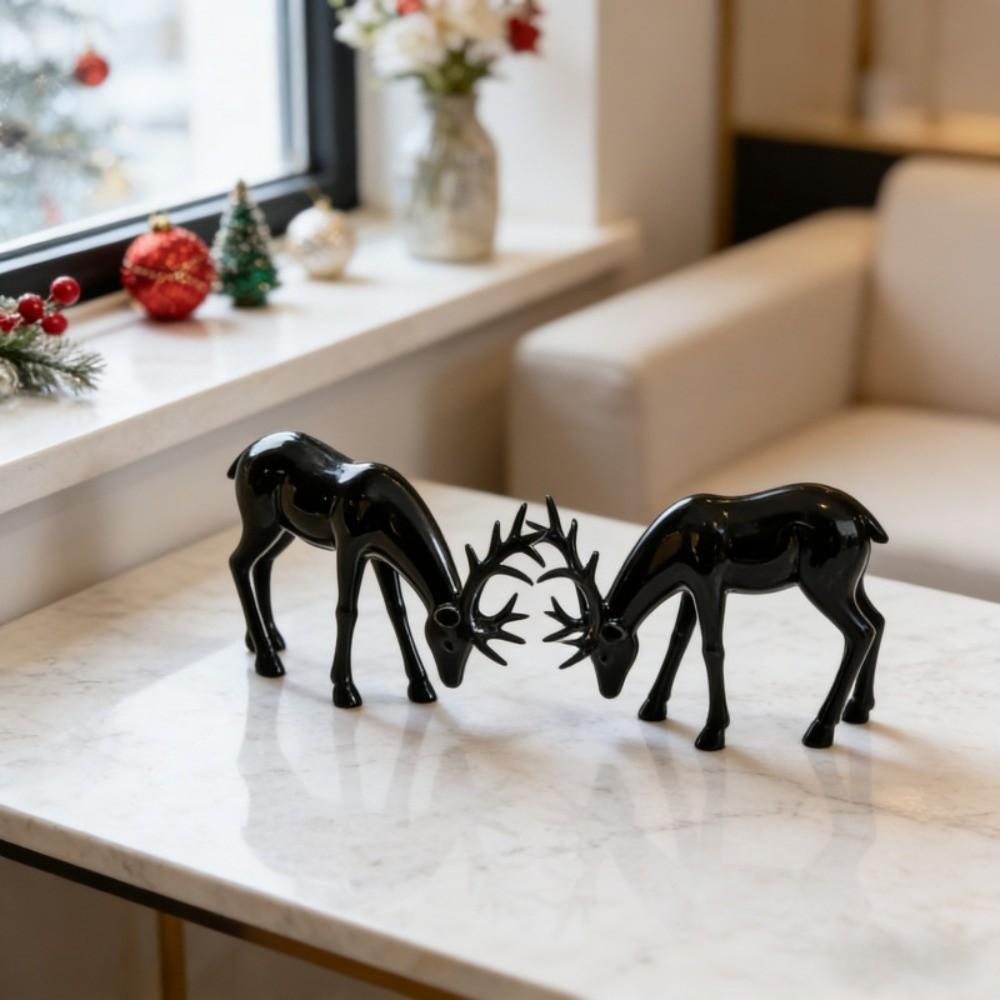 Modern Deer Desktop Ornament Sitting/Standing Position Elk Figurine Reindeer Sculpture Table Decor