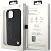 Bmw Leather Hot Stamp Case For Iphone 15 - Black