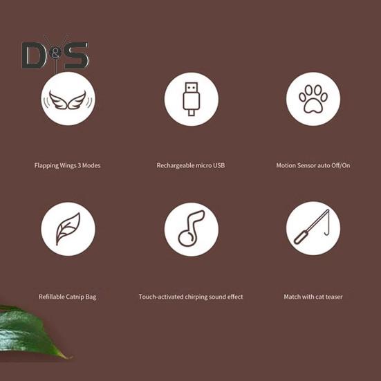 Электрическая игрушка-головоломка для кошек, перезаряжаемая, хлопающая утка, портативная, против укусов, интерактивная игрушка для кошек, бьющая крыльями утка, котенок, плюшевые игрушки