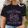 Retro Funny Reading Shirt for Women Into A Book Club Cat Graphic Tee Clothes Bookish Gifts Shirt Design Retro Librarian Tshirt