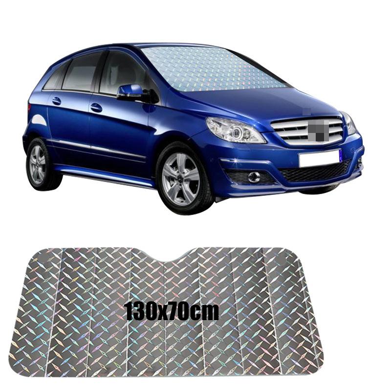 Автомобильный солнцезащитный козырек УФ 130x60 130x70см Защитная шторка Автомобильная солнцезащитная пленка Козырек на лобовое стекло Чехол-солнцезащита на лобовое стекло Солнцезащита