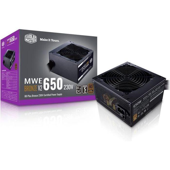 Блок питания для ПК - COOLER MASTER - MPE-6501-ACABW-BEU - MWE 650W V2 - 80+ BRONZE - 650 Вт