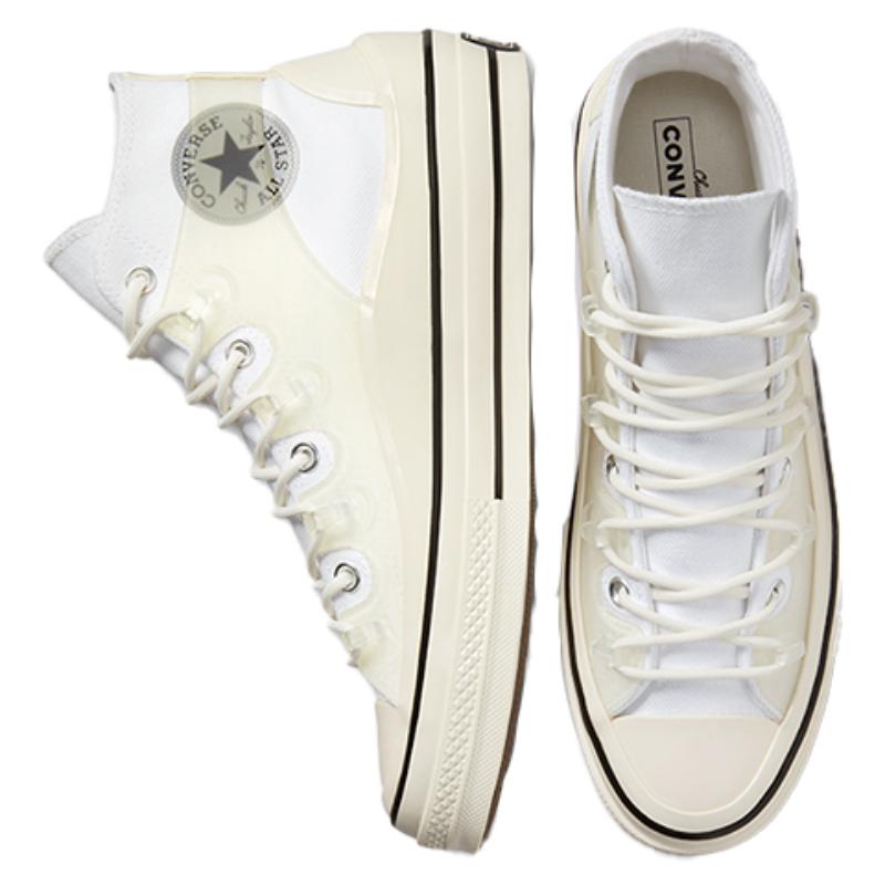 Converse Chuck Taylor All Star 1970s Utility Deconstructed Trendy High Top Espadrilles Unisex White