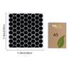PET Plastic Drawing Painting Stencils Templates Square Creamy White Hexagon Pattern 30x30cm