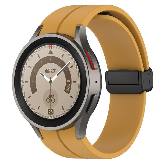 Ремешок для Samsung Watch 7/4/5/6/5 Pro/classic/FE 44мм 40мм Магнитный Силиконовый спортивный браслет без зазоров ремешок Galaxy Watch 7 ремешок