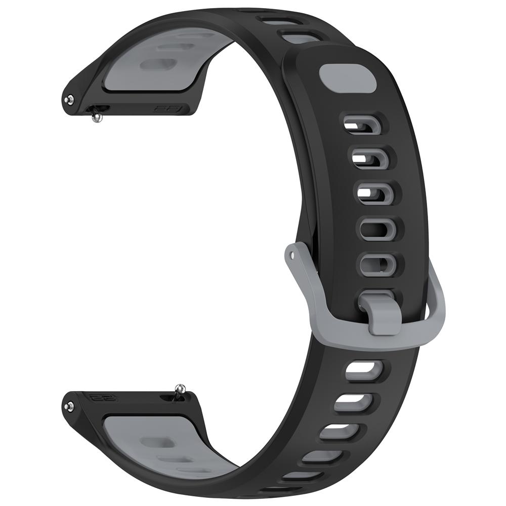 Double Color 22mm universal strap For ticwatch proX / pro3 lite / pro / GTX / E2 For Realme Watch 5 3 2 S rubber buckle silicone