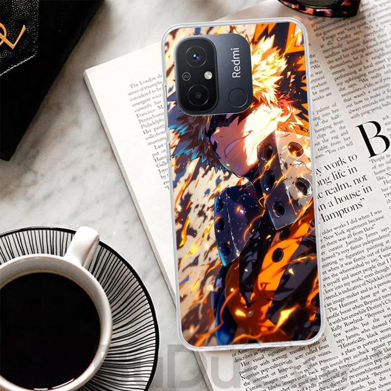 Бактего Кацуки MHA Мой герой Чехол для Xiaomi Redmi 14C 13 13C 12 12C 10 10C 9 9C 9T 9A Чехол для телефона 10A 8A 8 7A 7 6A 6 Pro K70 K60