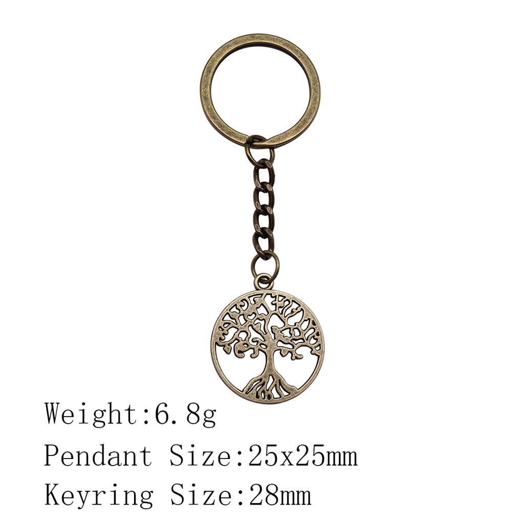 Birthday Gifts Men Keychain Tree Of Life Key Ring Biz Woman Chains