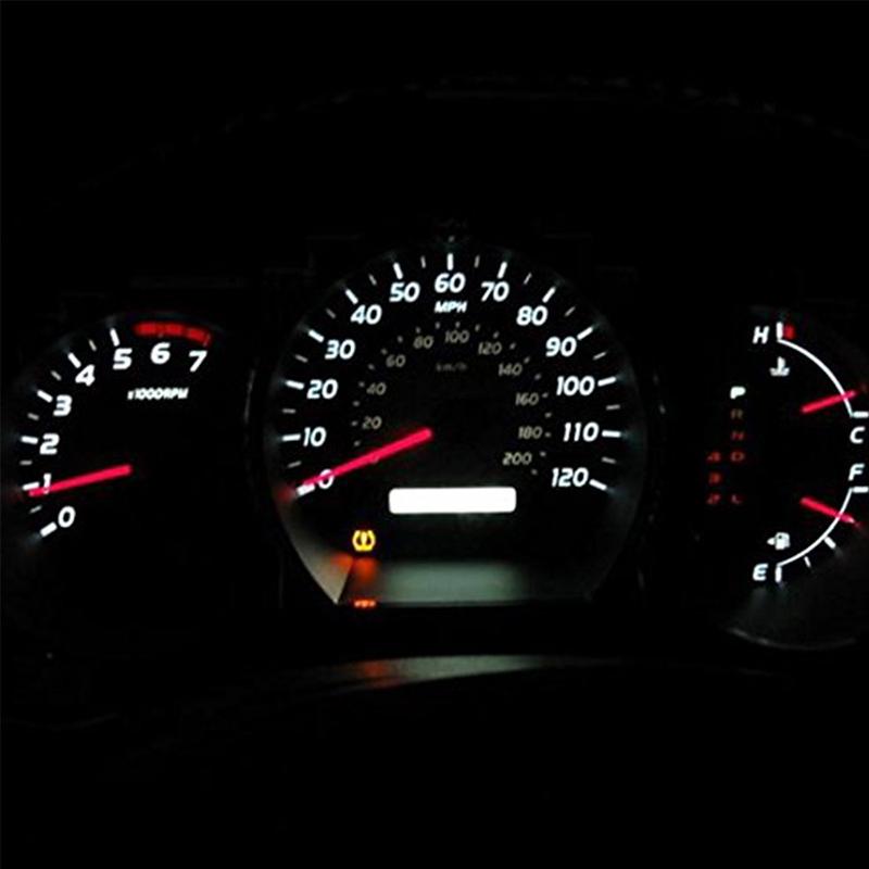 10 шт. T5 Светодиодная лампа для приборной панели автомобиля Инструмент Автомобильная клиновидная лампа для чтения приборов 12 В Автостайлинг ADM