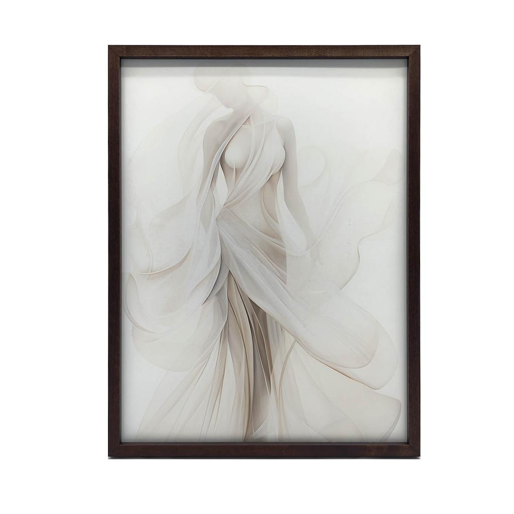 The Delicacy of the Feminine Form The Delicacy of the Feminine Form, 40X50 Cm, Gold Aluminum Frame, 230 Gsm Matte Paper