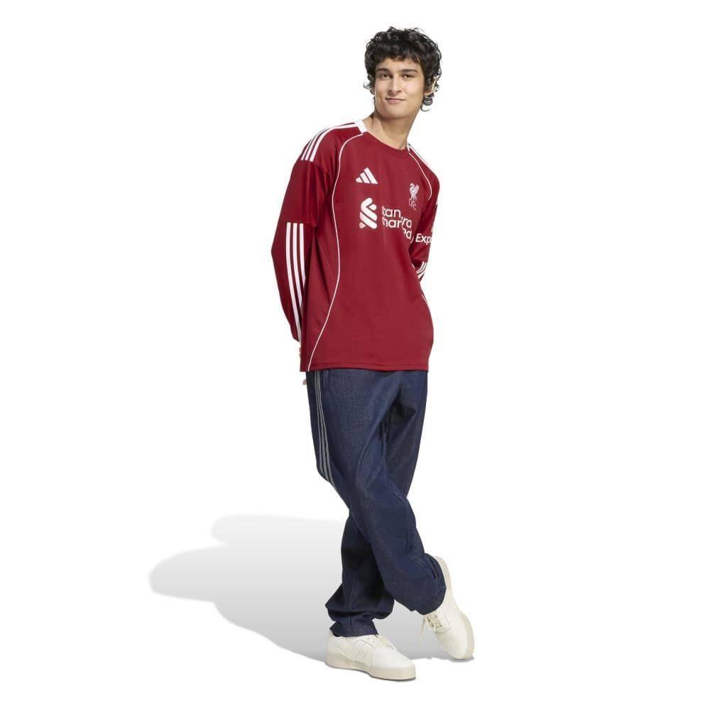 adidas Бесплатная доставка с adiClub Ливерпуль ФК 25/26 Домашняя футболка с длинным рукавом JV6456