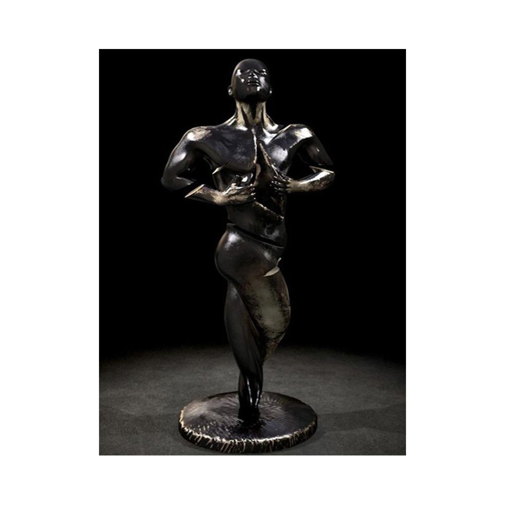 Абстрактная металлическая фигура, скульптура, настенный художественный постер, современный минималистский поцелуй, статуя, фреска, украшение комнаты, холст, живопись, Куадрос