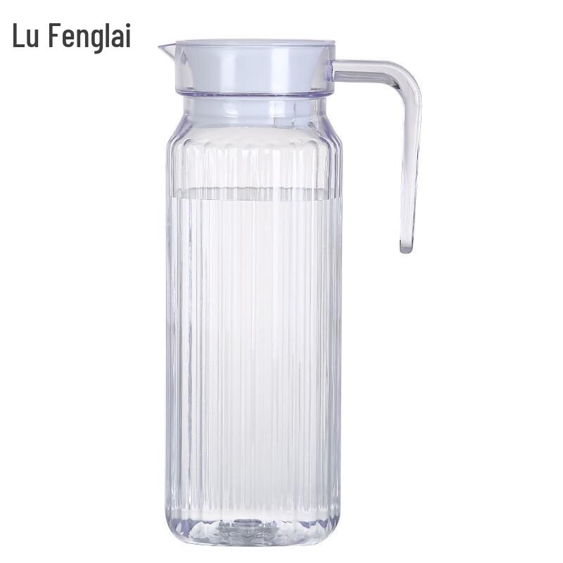 1100ML Striped PC Plastic Water Pitcher