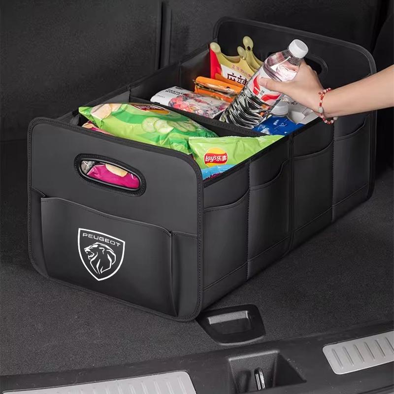 Large Capacity Foldable Car Trunk Storage Box For Peugeot 208 3008 308 2008 207 508 607 106 406 407 307 206 301 408 5008 4008
